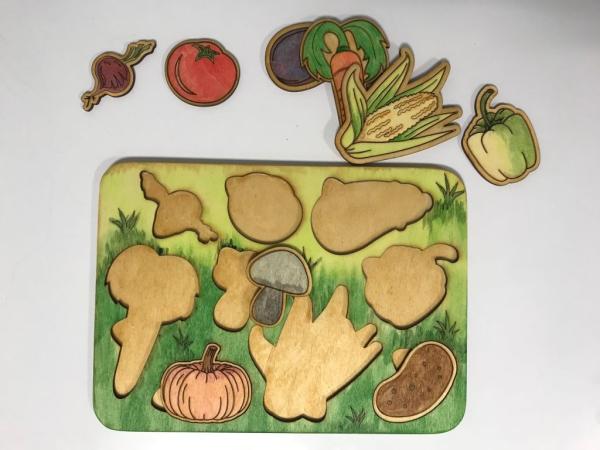 Kits puzzle - Local vegetables - colored